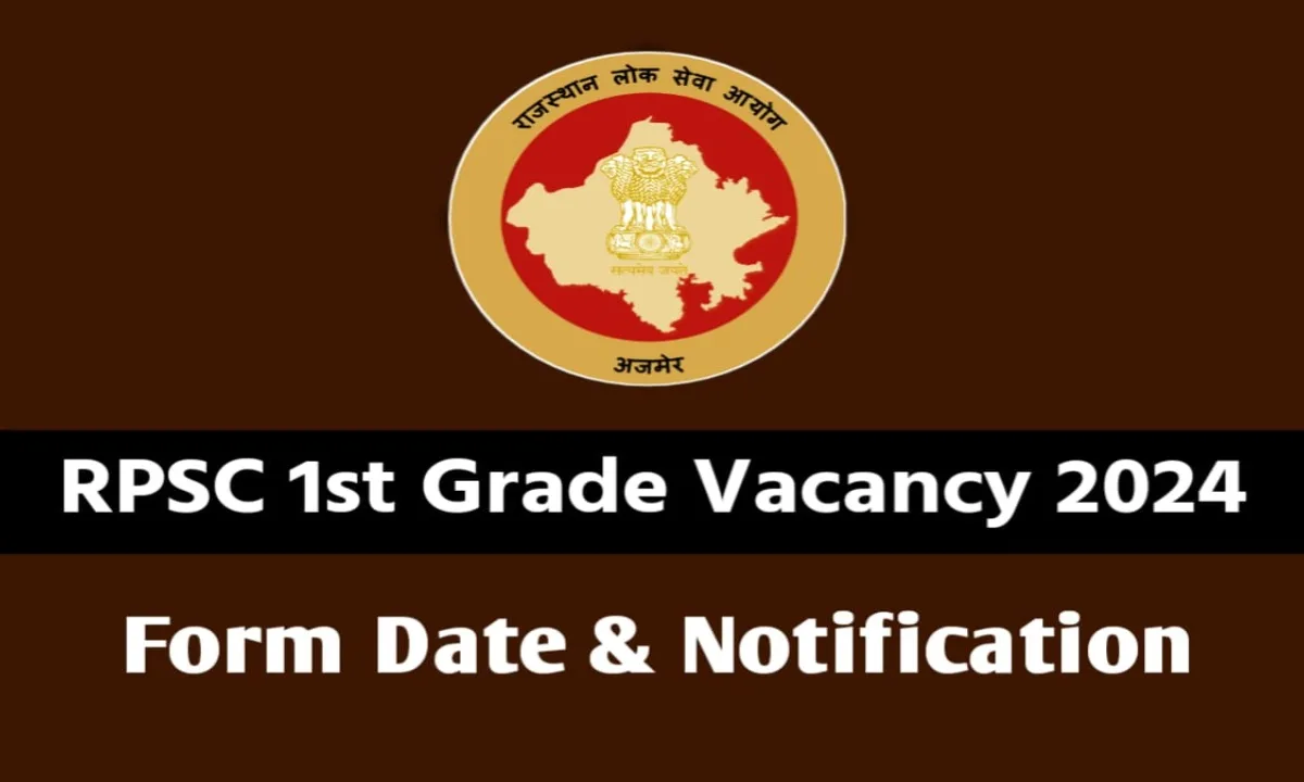 RPSC 1st Grade Vacancy 2024